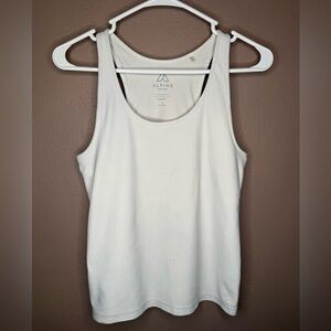 Alpine Design Women's Ascent Bra Tank Top Ribbed OffWhite Racerback Activewear